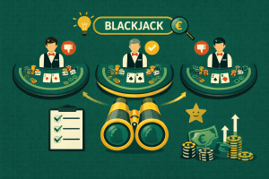 Blackjack : Les secrets pour repérer la table idéale pour gagner plus