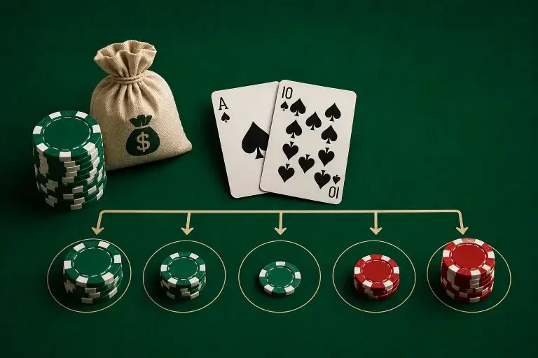 Gestion de bankroll au Blackjack