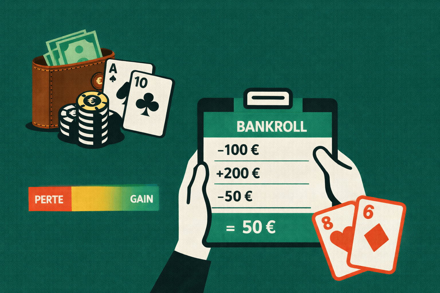 Gestion de bankroll au Blackjack