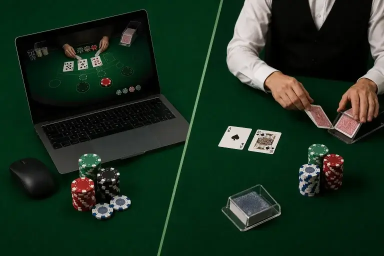 Blackjack en ligne ou live les différences qui changent tout
